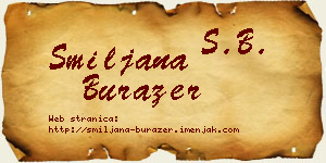 Smiljana Burazer vizit kartica